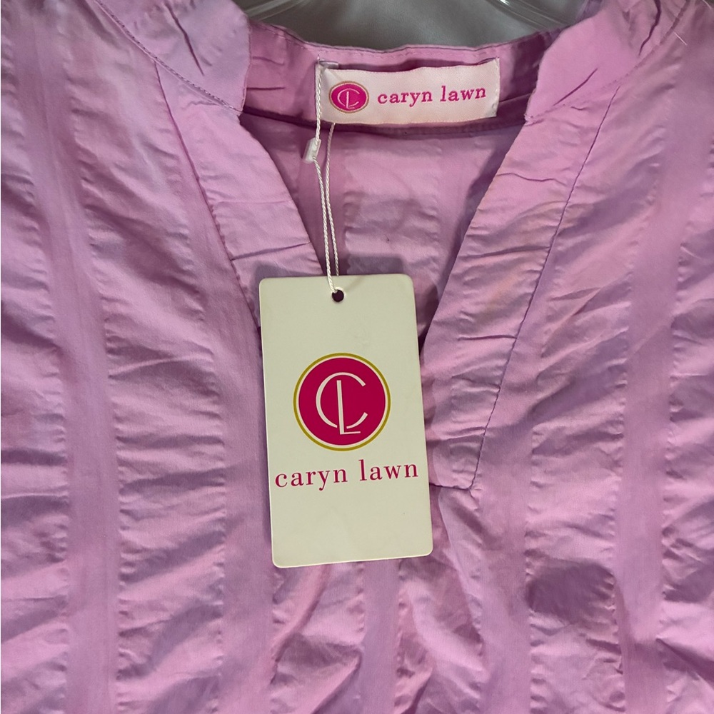Lavender Textured Blouse NWT - Picture 2 of 4